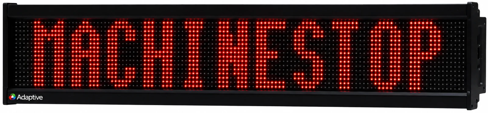Alpha 4120 RGB full color LED display met machinestop-melding