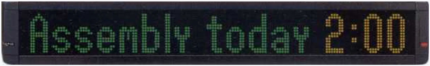 Alpha 4160C trzykolorowy wyświetlacz LED do wnętrz