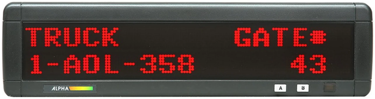 Personal Priority Display PPD eenkleurige tweelijnige indoor LED-display